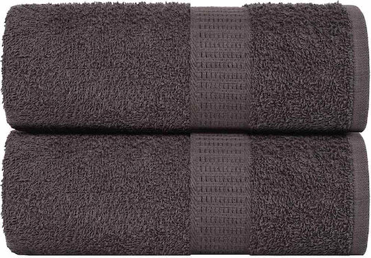 vidaXL 30x30 cm Prosoape De Baie Antracit Greutate 360 gr/m²