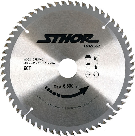 Sthor Disc De Tăiere Lemn 210mm