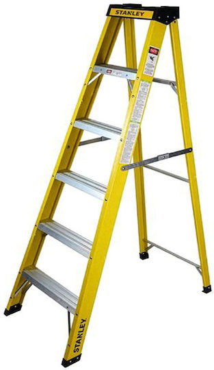 Stanley Metallische Leiter mit 5 Stufen