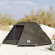 vidaXL Fishing Tent Brown for 3 People