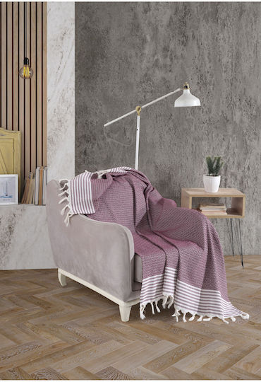 SteweHome Πολυθρόνας Π150xΜ180cm Μωβ