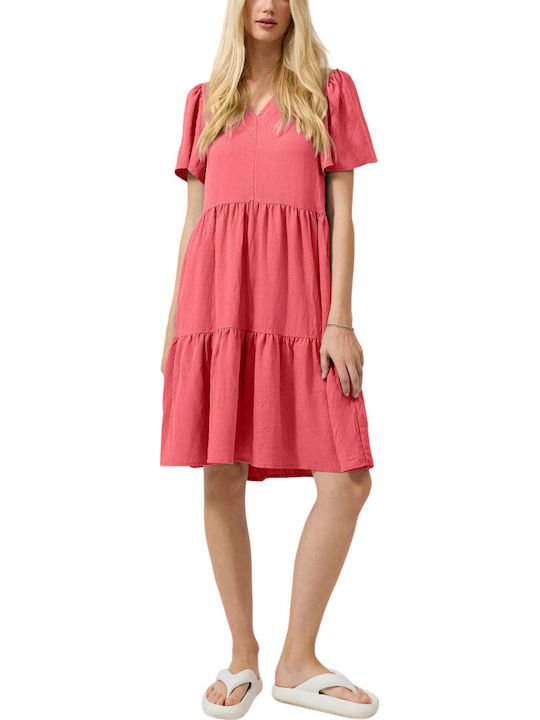 s.Oliver Koralfarbenes Damenkleid