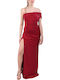 Maxi Evening Dress Burgundy