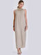 Sommer Maxi Damenkleid Beiges