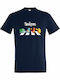 Kids T-shirt French Navy The Starters Pokemon Fanart