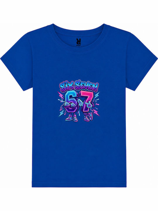 Παιδικό T-shirt Μπλε Ρουά