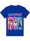 Παιδικό T-shirt Μπλε Ρουά