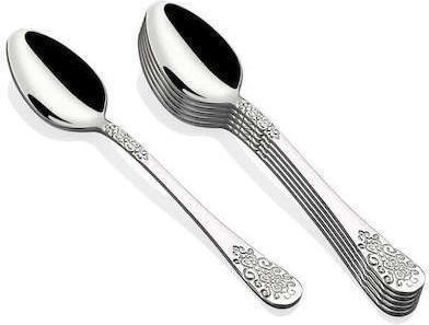 SteweHome Set Löffel Kaffee/Tee Inox Silber 6 Stück
