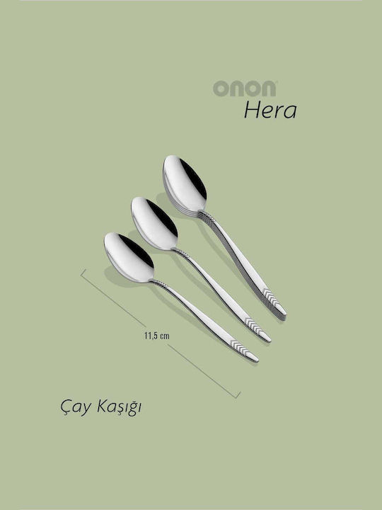 SteweHome Set Linguri Cafea Ceai Inox Argintii 6 Bucăți
