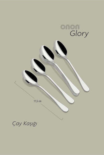 SteweHome Set Linguri Cafea Ceai Inox Argintii 6 Bucăți