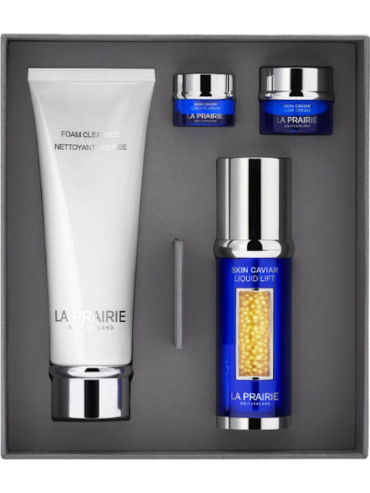 La Prairie Caviar Essential Hautpflege-Set für Feuchtigkeitsspendende Gesichtsreinigung und Festigung