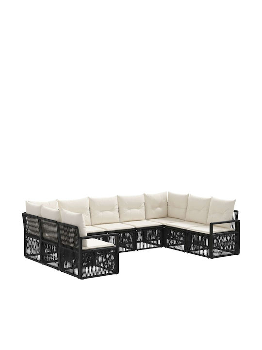 Canapea de Colț pentru Exterior din Rattan cu P...