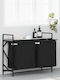 vidaXL Laundry Basket Fabric with Lid Gray