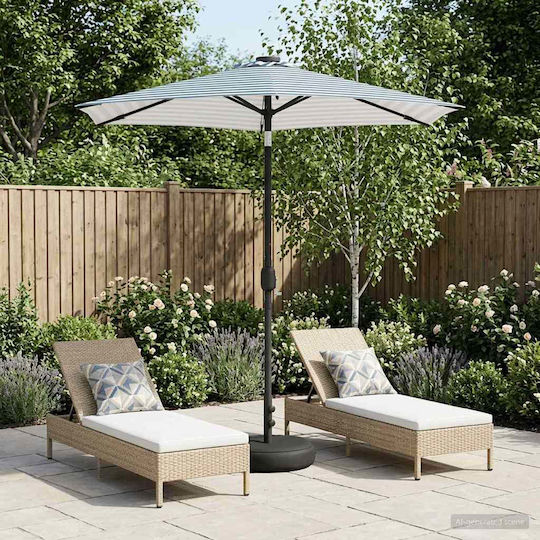 Aluminium Garten- und Terrassen-Sonnenschirm mit Luftschlitz Aluminium Garten- und Terrassen-Sonnenschirm mit Luftschlitz