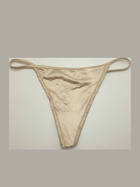 Topaki Εσώρουχο Γυναικείο String Μπεζ