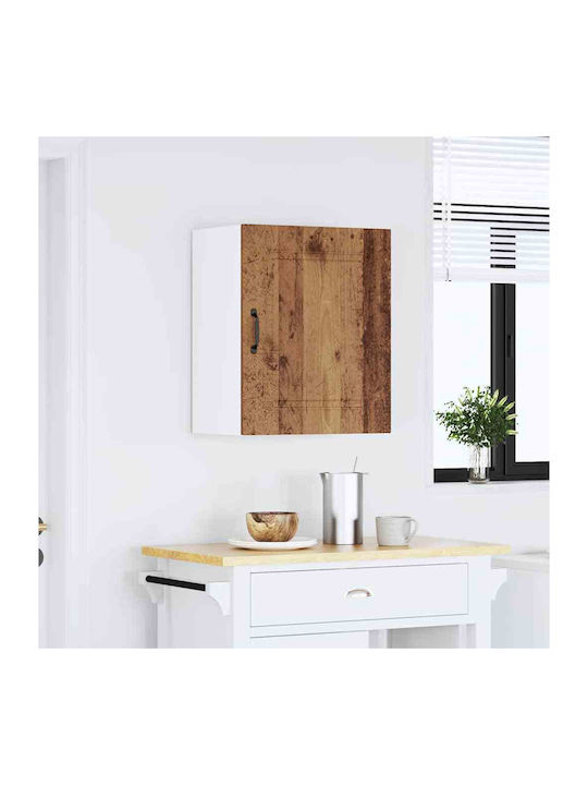 Kalmar Küchenschrank Set Wand- und Bodenmontage Alt Holz 50x31x60cm