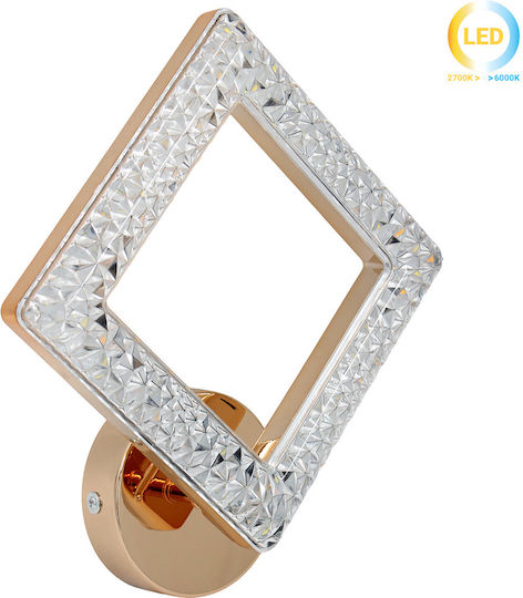 Keskor Modern Wall Lamp with Integrated LED Gold 25x7x28cm