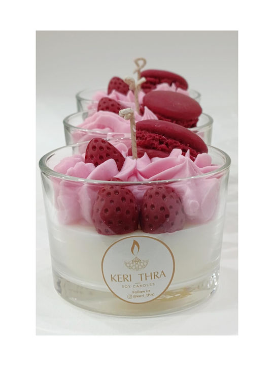 Kerithra Aromatic Soy Candle With Strawberry Perfume