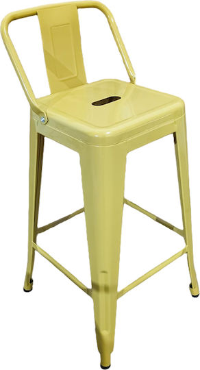 Taburet Bar Utopia Galben 42x42x86cm
