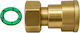 Brass Straight Tee Female-Female Pipe Niple Fittings 3/4''