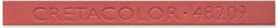 Hard Pastel English Red 7 Χ 7μ Μηκος 72μμ Χαρτινο Κουτι 12 Τεμαχιων Cretacolor