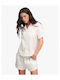 Heritage Short Sleeve Women's Shirt Off White