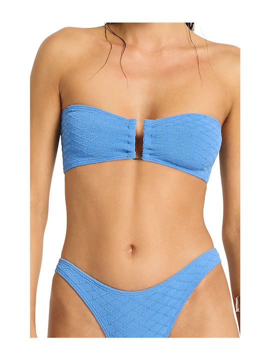 Strapless Bikini Top Μπλε