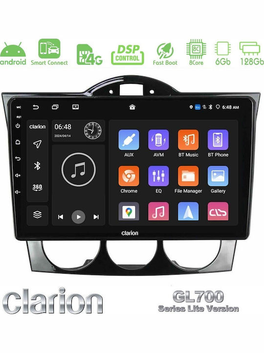Clarion Car Audio System for Mazda RX-8 2003-2008 with A/C (Bluetooth/USB/WiFi/GPS/Apple CarPlay/Android Auto) with 9" Touch Screen