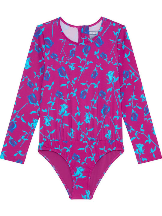 Vilebrequin Kids One-Piece Swimwear With Long Sleeve Light Blue