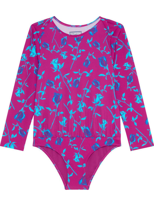 Vilebrequin Kids One-Piece Swimwear With Long Sleeve Fuchsia
