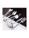 SteweHome Cutlery Set Stainless Steel White 6 Pieces