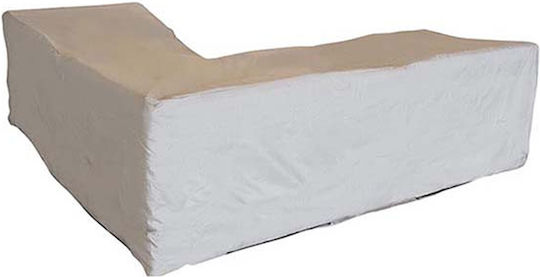 Perel Protective Cover for Living Room Set 215x215x85cm in Beige Colour