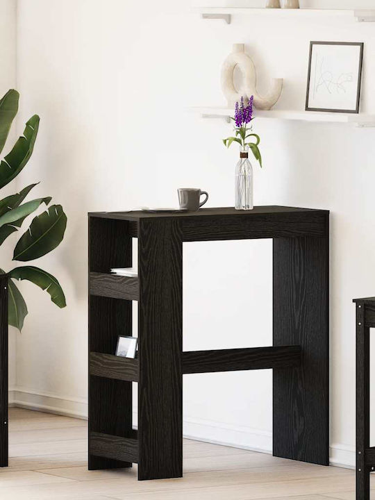 Bar-Tisch Holz Schwarz Eiche 90x40x103,5cm