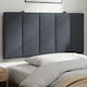vidaXL Cushion for Fabric Headboard Gray 100x45cm