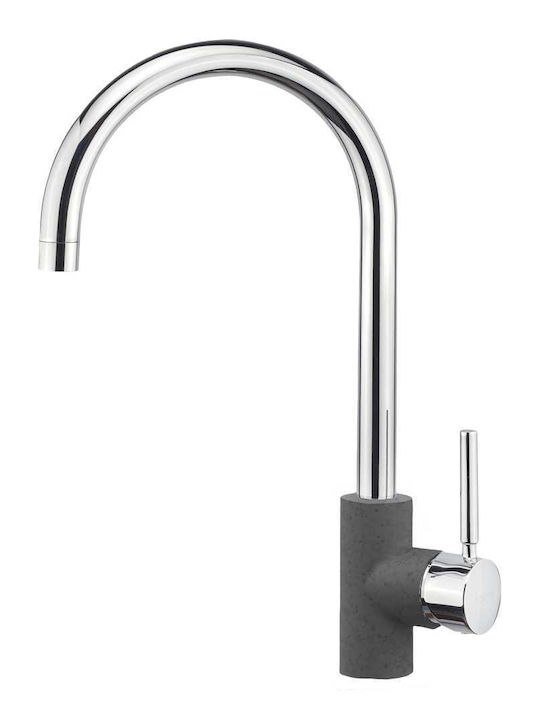 Sanitec Doppio Kitchen Faucet Counter Grey