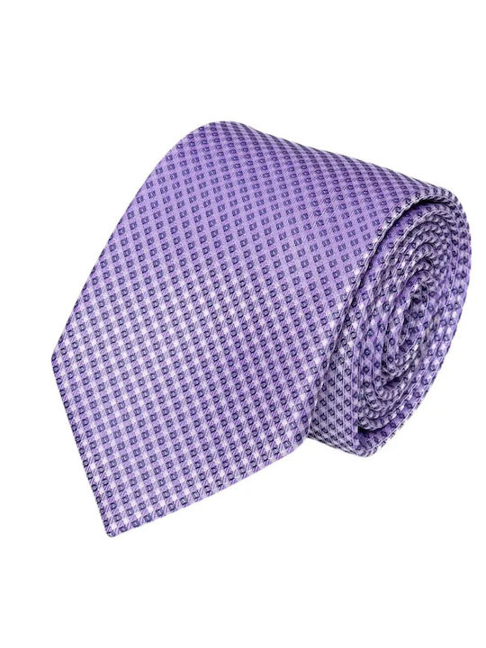The Bostonians Dobby Men's Tie Printed In Purpl...