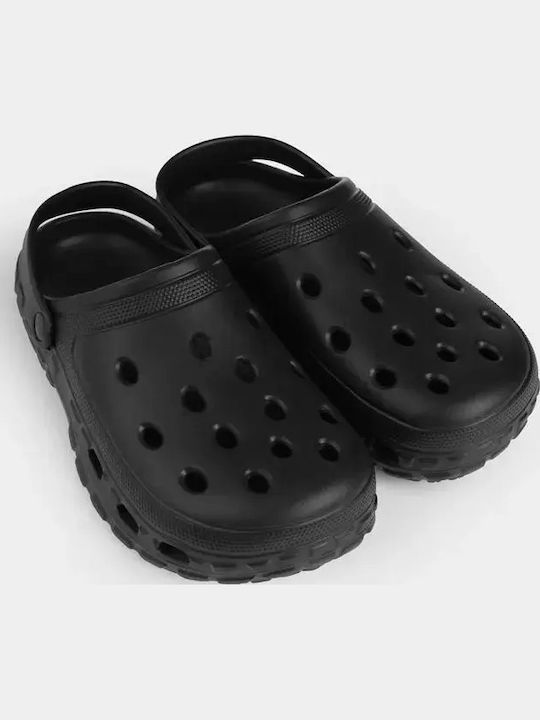 Jumbo Herren Holzschuhe Schwarz