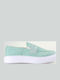 Leather Men's Casual Green Shoes