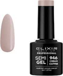 Elixir Semigel Gel Nail Polish 946 Cream Coffee...