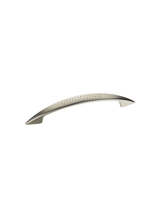 Viobrass 152 Furniture Handle Zamak Nickel Matte 160mm (Hole Centers 128mm) 152/128