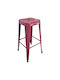 Metallic Outdoor Bar Stool Utopia Terracotta 42x42x76cm