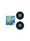 Pylones Round Blue Plastic Coaster 9cm 2 Pieces