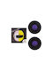 Pylones Round Plastic Purple Coaster 9cm 2 Pieces