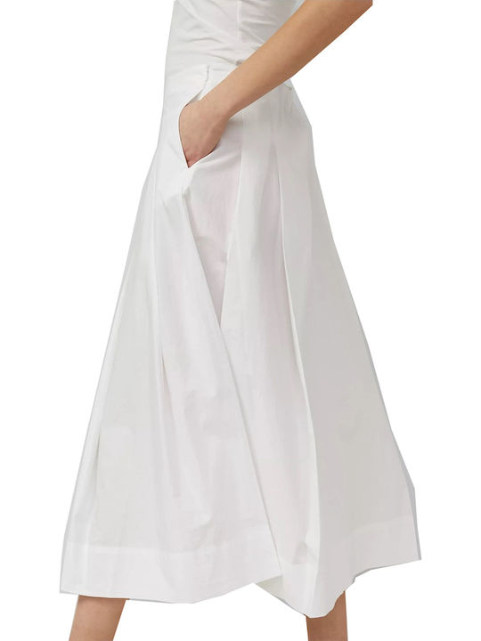 s.Oliver Ψηλόμεση Midi Φούστα White