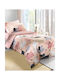 Saint Clair Single Cotton Sheets Set Doggy Pink 160x260cm 3 Pieces