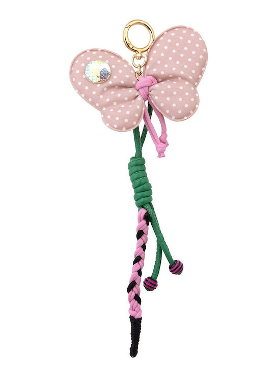 Keychain Bag Charm Large Pink Butterfly