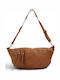 Leather Women's Crossbody Bag Tabac Brown