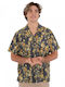 Short Sleeve Shirt In Wide Line Multicolour
