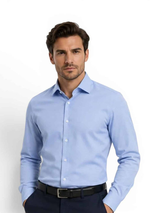Camasa Barbati Maneca Lunga Regular Fit Albastru Deschis