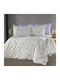 MayHome King Size Bettlaken mit Gummibettlaken 180x200+30cm Floral (4 Stück)